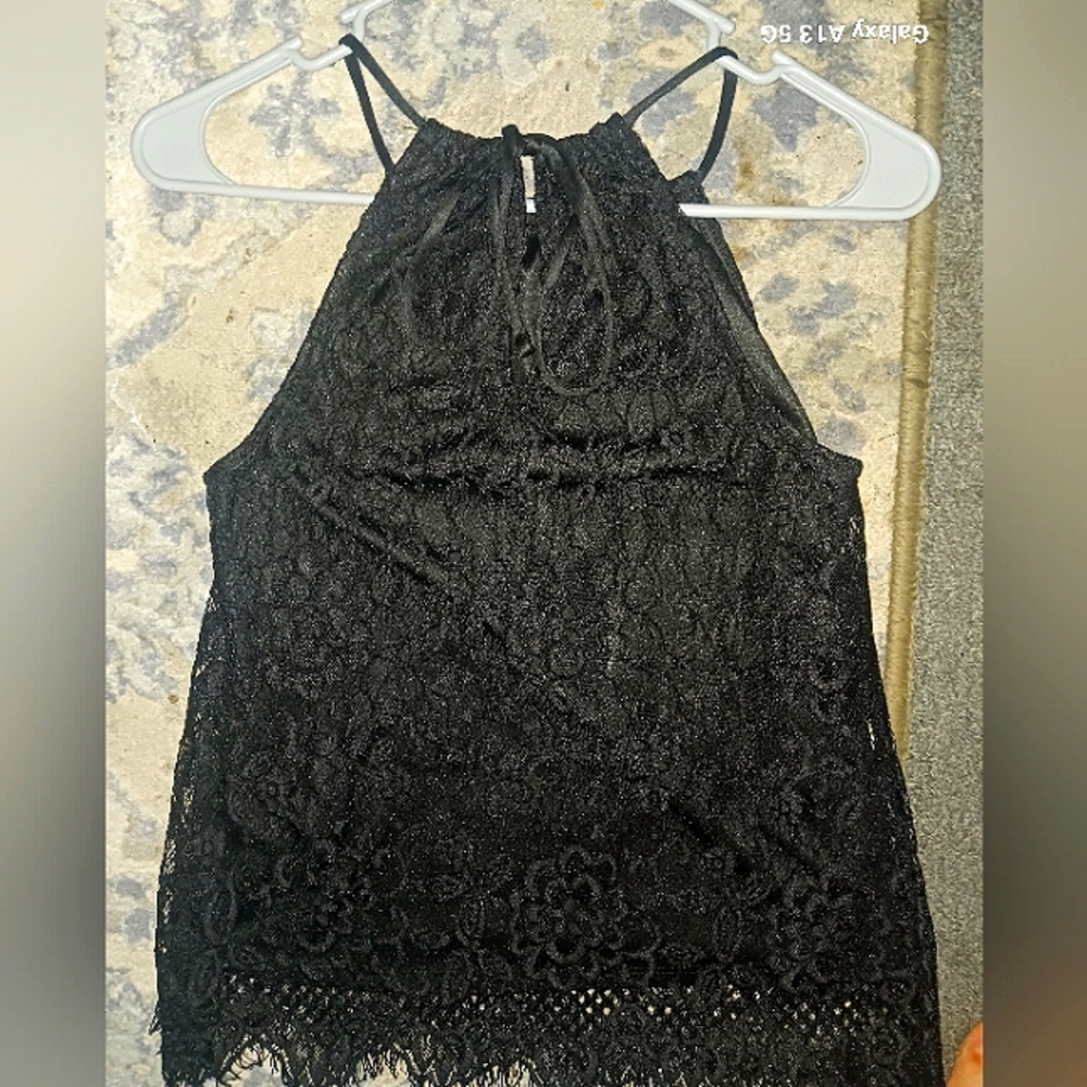 Black lace,flower print tanks and hello kitty,lady bug skirts